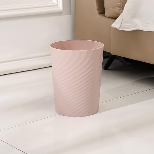 UUJOLY Plastic Small Bathroom Trash Can Wastebasket Garbage Can, Laundry Room - Image 2