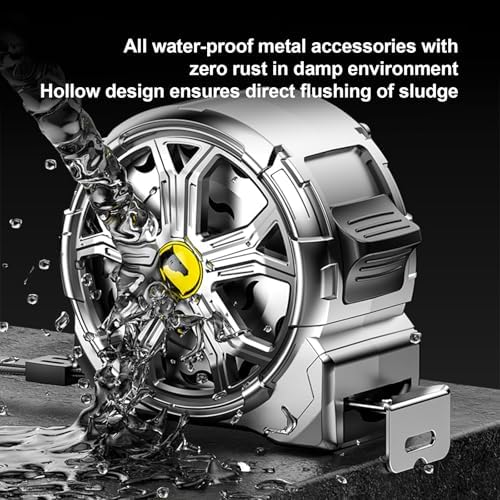 25ft Stainless Steel Tape Measure, Waterproof & Rustproof - Image 3
