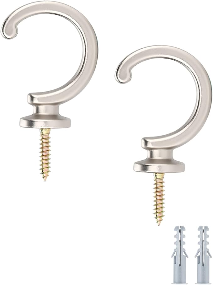 DeSS 2 Pack Curtain Holdbacks Curtain Tiebacks Hooks Wall Mounted Curtain Hooks by DeSS