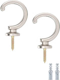 DeSS 2 Pack Curtain Holdbacks Curtain Tiebacks Hooks Wall Mounted Curtain Hooks by DeSS