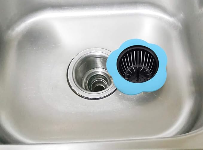 4 Pack 4.5" Wide Rim Kitchen Sink Strainer Drain Filter - Image 7