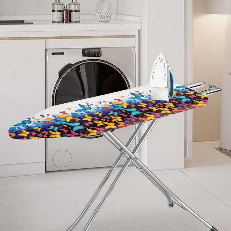Colorful Butterfly Steam Ironing Board Cover Yellow Blue Cartoon Butterfly Duty - Image 2