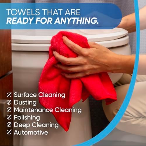Microfiber Wholesale 16" x 16" All Purpose Towels - Image 4