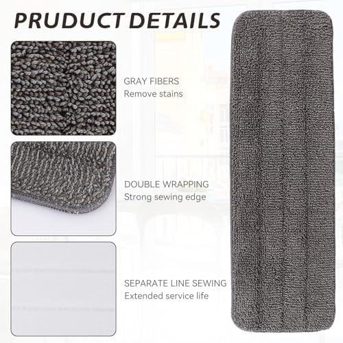 Replacement Mop Pads Fit for Rubbermaid Commercial 18" and 17" Mops - Image 5