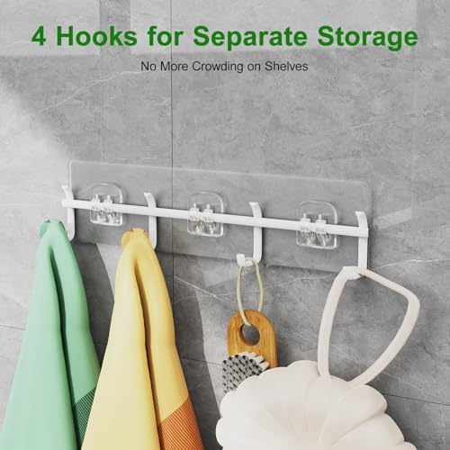 Adhesive Shower Caddy Shower Shelves Bathroom Organizer and Storage - Image 2