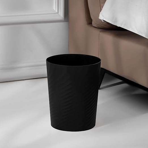 Plastic Small Bathroom Trash Can Wastebasket Garbage Can, 2 Pack | Sturdy-Easy - Image 2