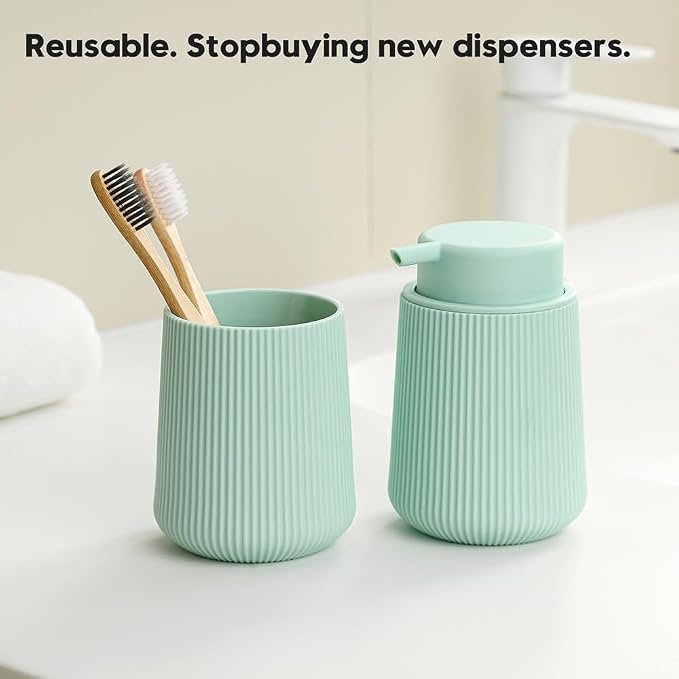 YAUKPH Striped Liquid Hand Soap Dispenser - Image 4