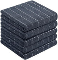 Homaxy 100% Cotton Terry Kitchen Towels, 5 Pack, Dark Grey by Homaxy