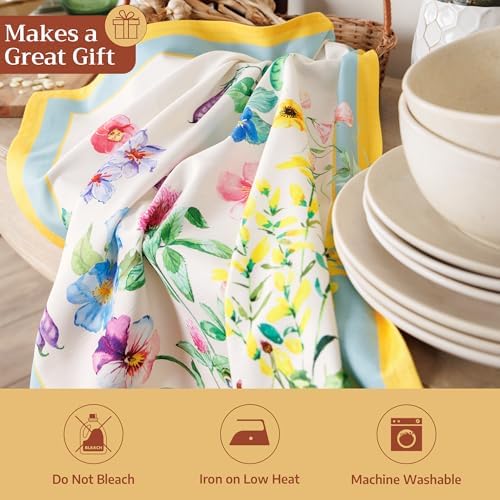 Maison d' Hermine Kitchen Towels Set of 3 Reusable 100% Cotton 27.50" x 20" - Image 5