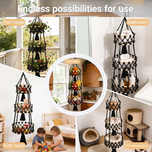 Halidali 3 Tier Hanging Fruit Baskets - Image 6
