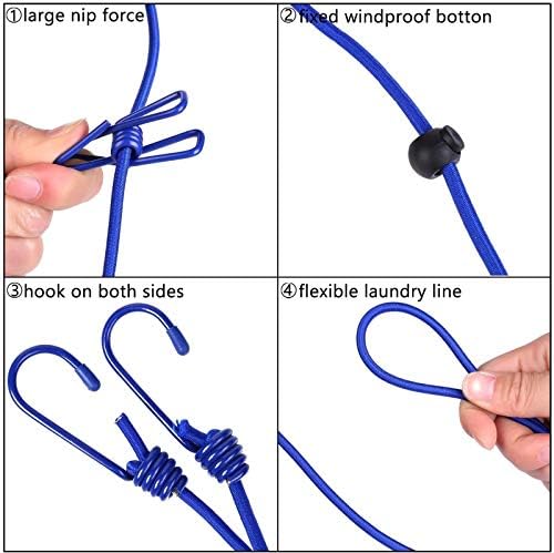 11 Feet Black Windproof Clothesline - Image 3
