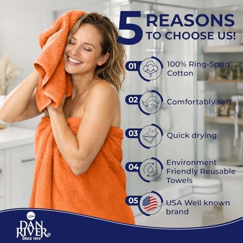 DAN RIVER 8 Piece Luxury Bath Towels - Image 5