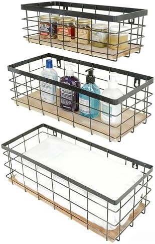 ShabbyDecor Metal Wire Basket for Kitchen Cabinets - Image 3