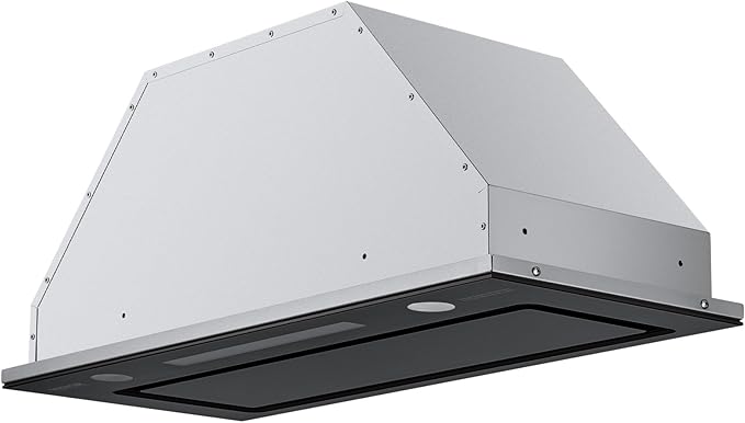 VEVOR Range Hood Insert, 30 Inch Built-in Kitchen Vent Hood, 800CFM Stainless Steel Stove Hood with Gesture & Touch Control, LED Light, Baffle Filters, 4-Speed Exhaust Fan, Ducted/Ductless Convertible