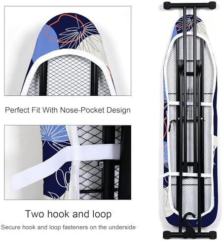 Minimalist Ironing Board Cover and Pad 15x54 Inch, 100% Cotton Surface Thick - Image 3