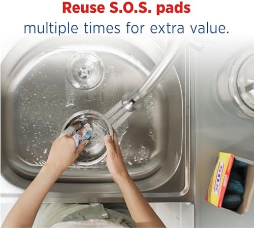 S.O.S-10002, Steel Wool Soap Pads, 10 Ct - Image 4