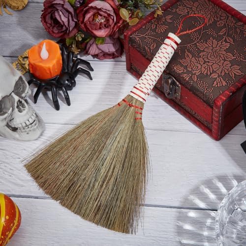 GORGECRAFT 21cm Small Hand Whisk Broom Straw Angled Bristles Whisk Cleaning - Image 4