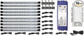 12V LED Hardwire Kitchen Light Kit with 10 Panels, Dimmable LED System Included,Cool White ~ 6000 K Series, Under Cabinet Lights with 40W Driver
