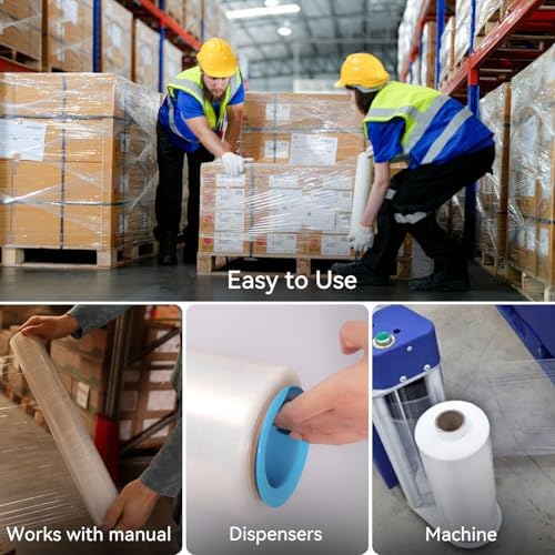 18" x 1500' Plastic Stretch/Shrink Wrap Roll - Image 3