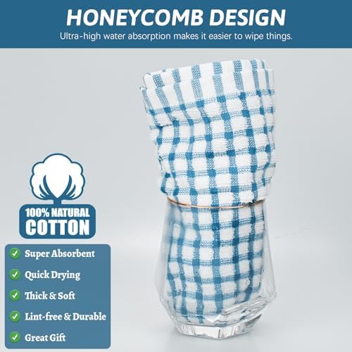 Nialnant 8 Pcs Kitchen Dish Rags, 100% Cotton Soft Absorbent - Image 4