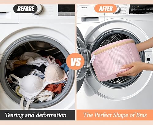 Bra Washing Bag for Delicates, Shape-Retaining, 2 Pack Lingerie Laundry Bag - Image 5