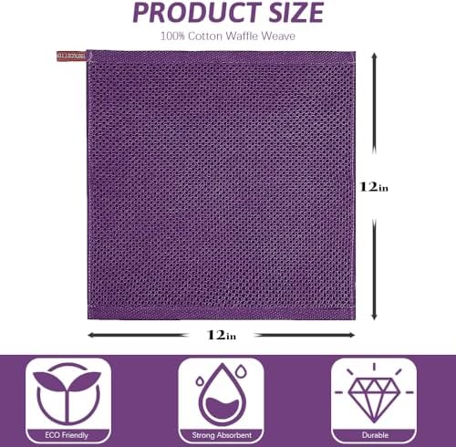 Nialnant 6 Pack Kitchen Dish Cloths, 100% Cotton Dish Rags - Image 2