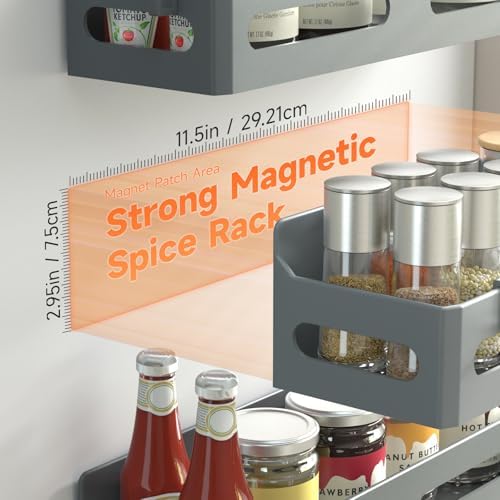 Sevenblue 4-Pack Magnetic Spice Rack - Image 2