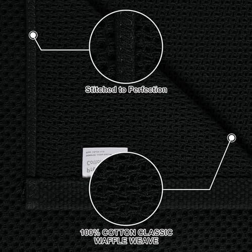 Homaxy 10 Pack 100% Cotton Kitchen Towels and Dishcloths Set - Image 2