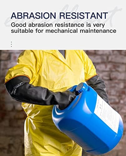 PACIFIC PPE 22 Inch Latex Chemical Resistant Gloves, Heavy Duty, Waterproof - Image 5