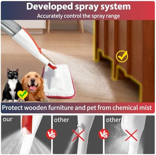 Spray Mop for Floor Cleaning, 2 Pack - Image 4