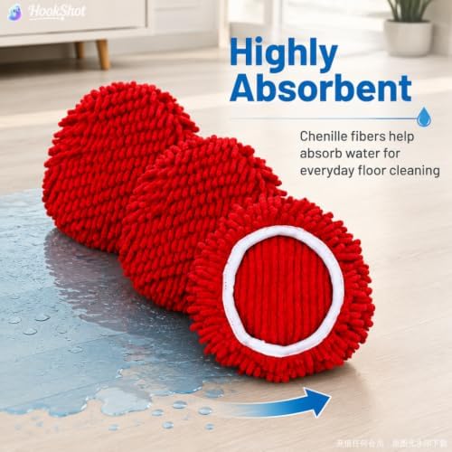 3 Pack Spin Mop Replacement Heads Compatible - Image 2