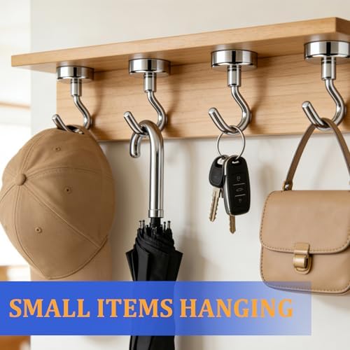 30Pack Magnetic Hooks Heavy Duty, 0.8" Strong Magnet Holder - Image 6