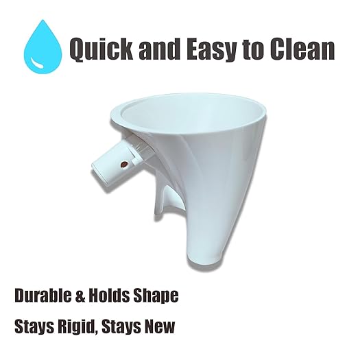 Flour Funnel for KitchenAid Stand Mixers, Compatible with Artisan KSM150 and Bowl Lift Models, Lightweight Baking Accessory, Easy-Pour and Clean Design