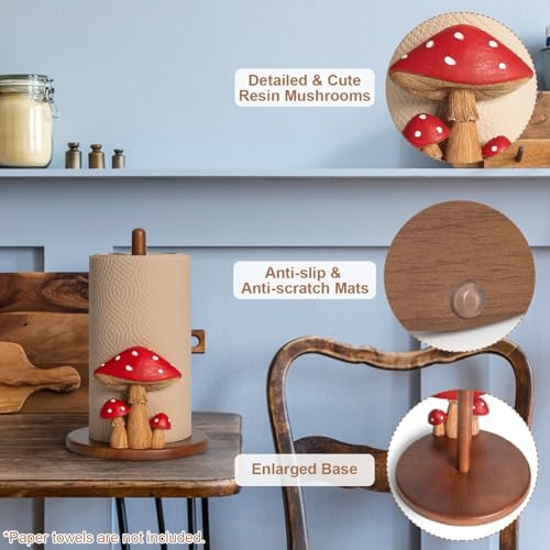 Mushroom Paper Towel Holder - Image 4