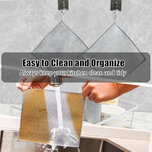 Navona 30 Pcs New Upgrade Steel Wire Dishcloth, Double-Layer Steel Wire - Image 6