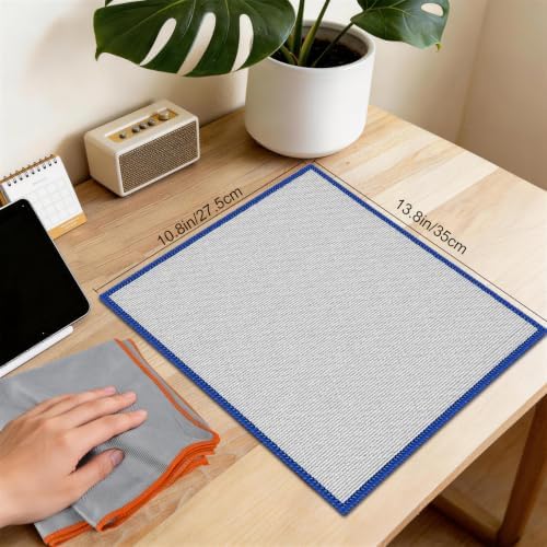 Puomue 12 Pack Microfiber Glass Cleaning Cloth, 320GSM Thick Lint Free Glass - Image 2