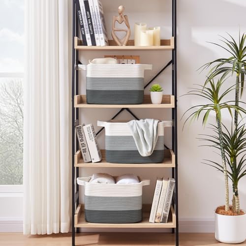OIAHOMY Cotton Rope Storage Baskets - Image 2