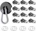 Magnetic Hooks Heavy Duty 150Lbs, 12 Pack Black Super Strong Hooks by VSKIZ