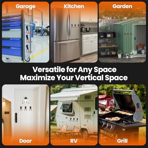 8 Pack Large Heavy Duty Magnetic Hook Extra Strong Magnetic Garage Hooks Big - Image 6