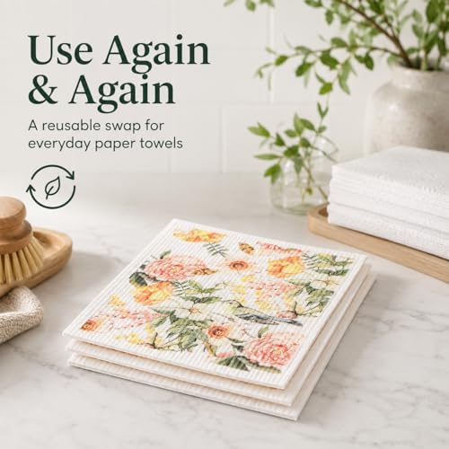 6 Pack Microfiber Cleaning Cloths, Reusable and Highly Absorbent Multi-Purpose - Image 5