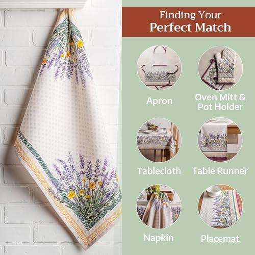 Maison d' Hermine Kitchen Towels Set of 3 Reusable 100% Cotton 27.50" x 20" - Image 5