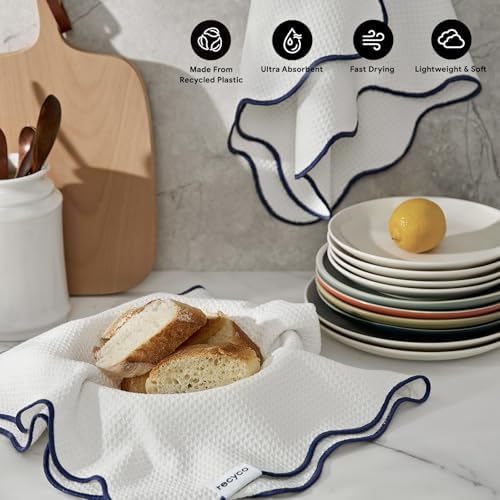 RECYCO Waffle Kitchen Towel Set of 2 - Image 2