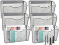 EASEPRES 6 Single Pocket Mesh Hanging File Organizer, Vertical Wall Mounted by EASEPRES