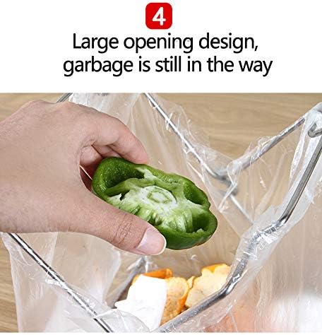 Desktop Trash Bag Holder, Small Garbage Bag Rack, Home Kitchen Countertop - Image 4