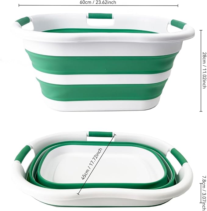 SAMMART 40L Collapsible Plastic Laundry Hamper - Image 9