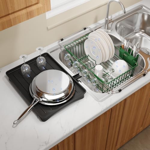 MAJALiS Green Dish Drying Rack Over Sink by MAJALiS