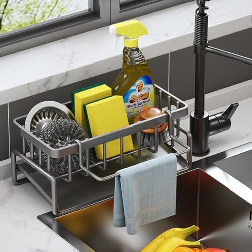 Bibabala Home Kitchen Faucet Drainer Holder Soap Bathroom Non Slip Corner Sink by Bibabala