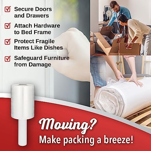 Simply Cool Mini Hand Stretch Wrap 2Pack 5 Inch 1000Ft 80 Gauge Shrink Wrap - Image 4