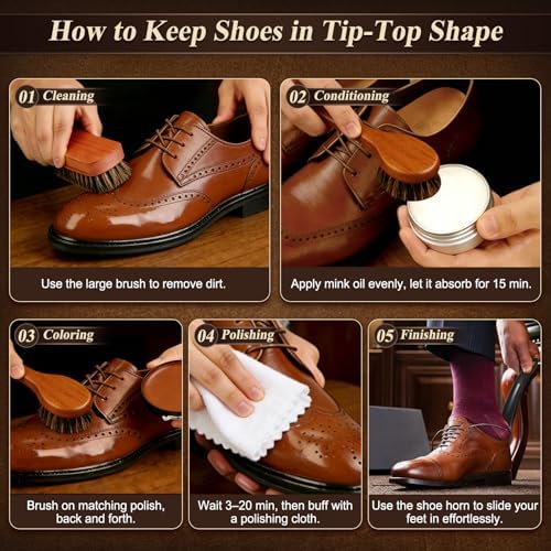 Cruzix Leather Shoe Polish Kit- Shoe Shine Gift - Image 7