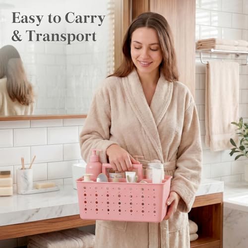 Lifewit Portable Shower Caddy, Plastic Basket Organizer, 2 Pack, Slate Blue - Image 4